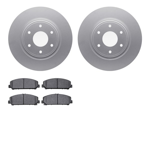 Dynamic Friction Co 4502-67136, Geospec Rotors with 5000 Advanced Brake Pads, Silver 4502-67136